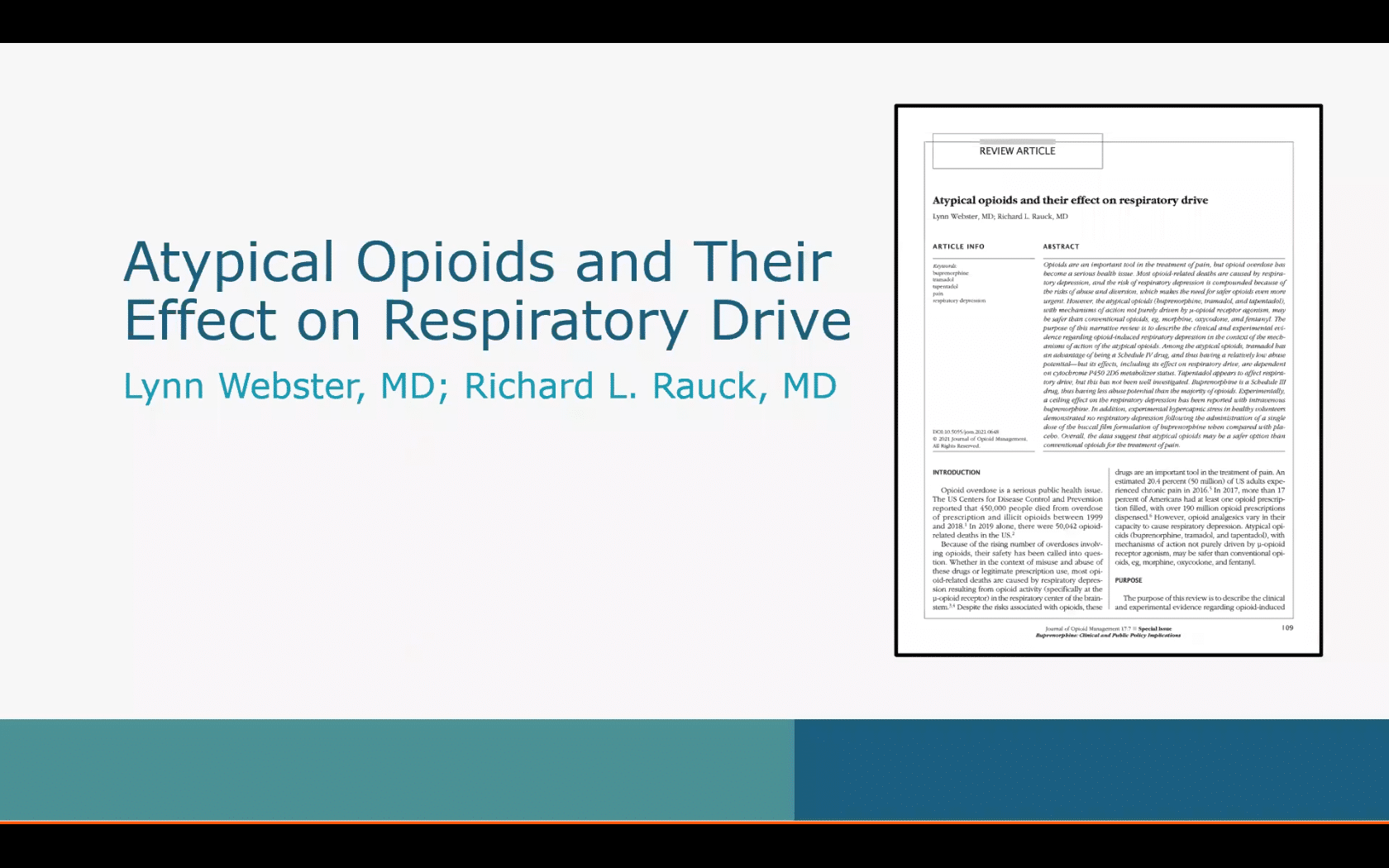 Atypical Opioid Oral Presentation Screen Shot
