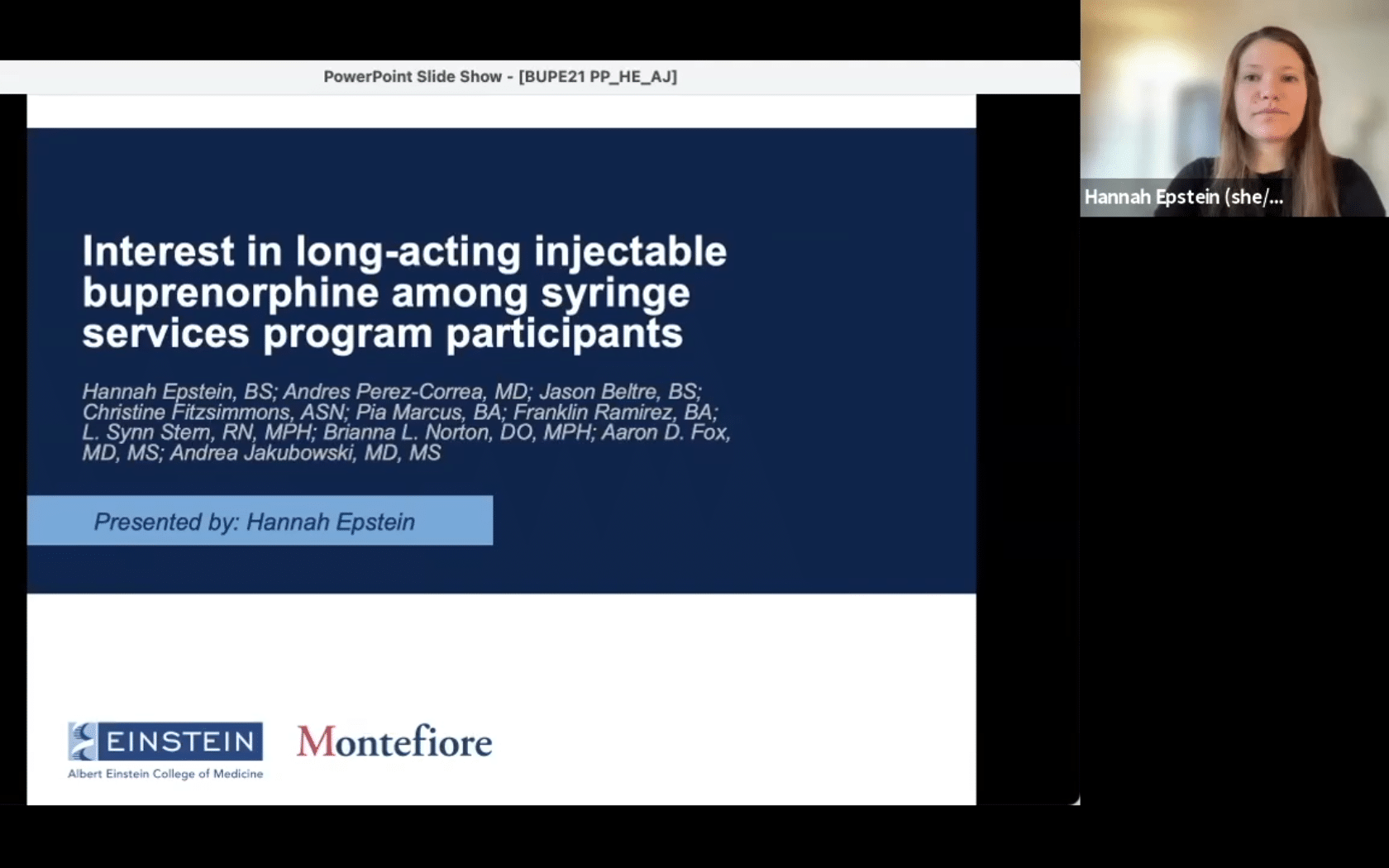 Hannah Epstein Presentations Screen Shot