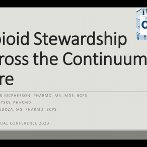 icoo.20.pp.0091 Opioid Stewardship Across the Continuum of Care