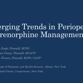 BUPE2024 Emerging Trends in Periop Bup Management Slide 1